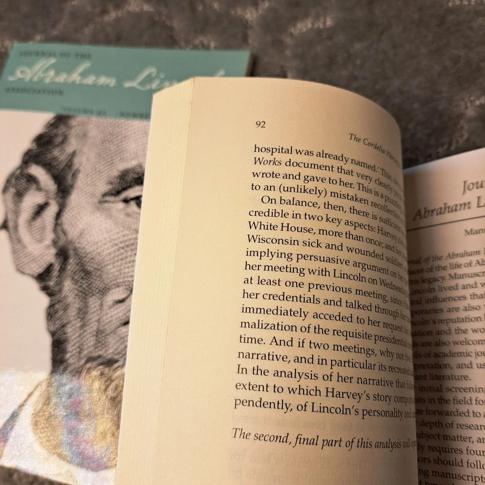 JOURNAL OF THE ABRAHAM LINCOLN ASSOCIATION SET OF 2 BOOKS HISTORY 16TH PRESIDENT